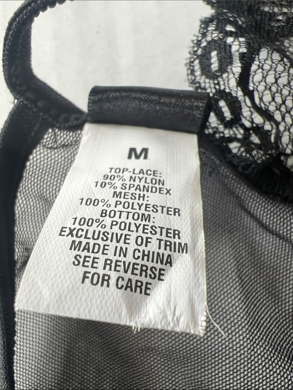 Frederick's of Hollywood Black Lace Halter Chemise with Crisscross Front - Picture 6 of 6
